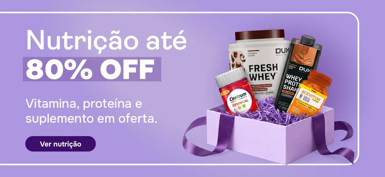 Nutrição e Vitaminas com desconto no Aniversário Mevo Farma