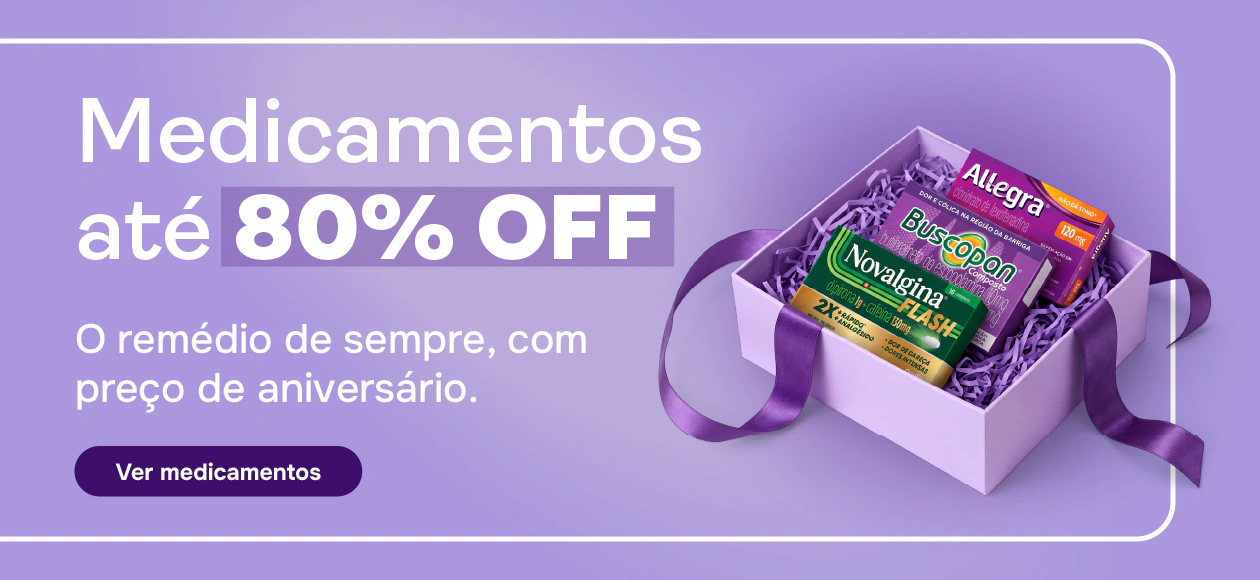 Medicamentos com até 80% de desconto no Aniversário Mevo Farma